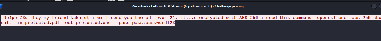 TCP Stream Content